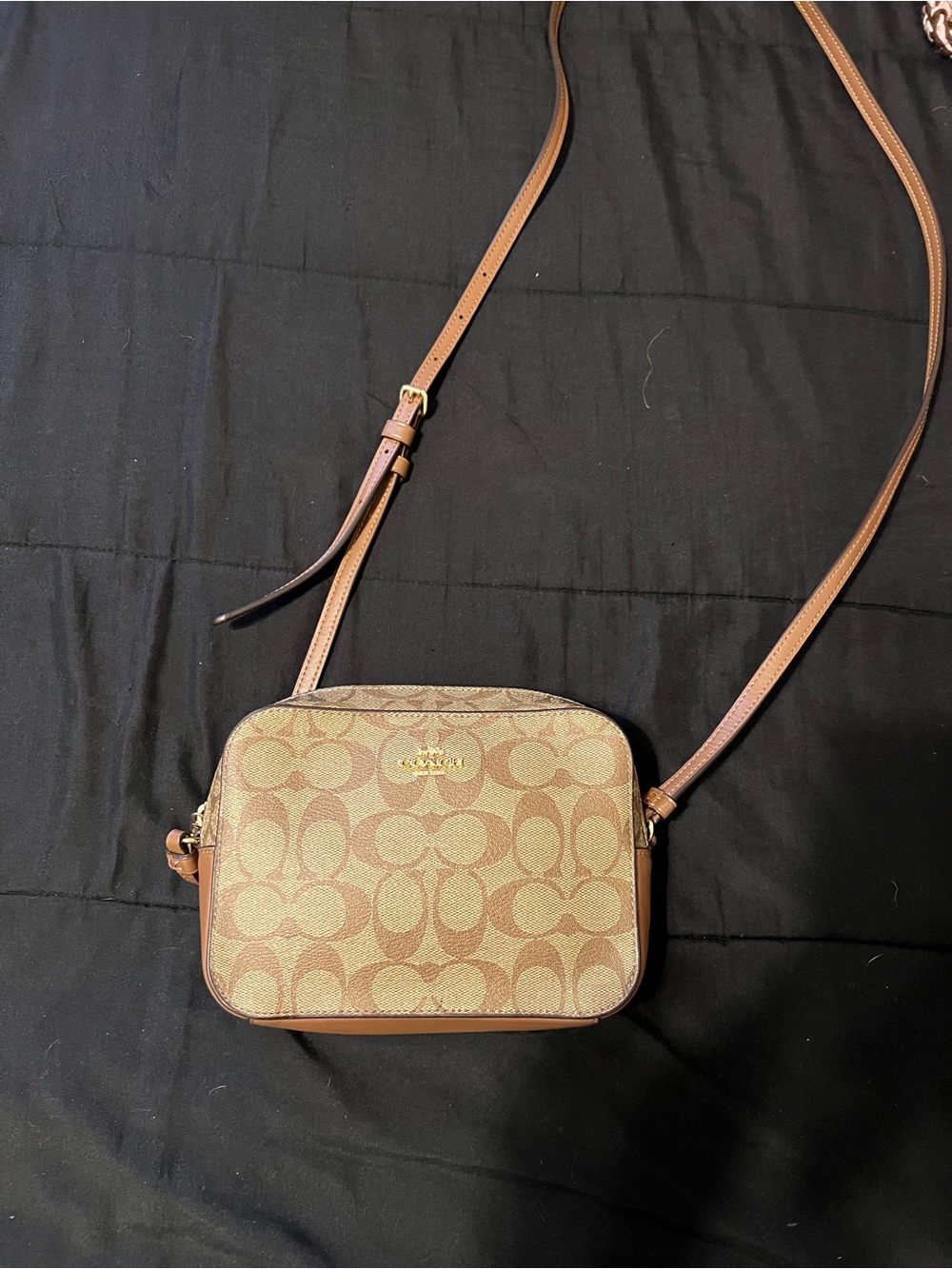 Coach Brown Signature Small Crossbody